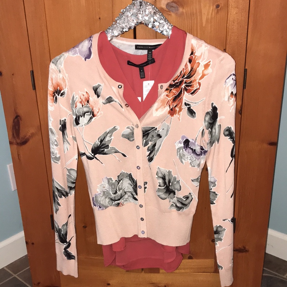 WHBM sweater (XS) & shell sz 0) NWTS